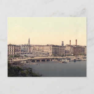 Hamburg Alsterarkaden Deutschland Alster Briefkaar Briefkaart