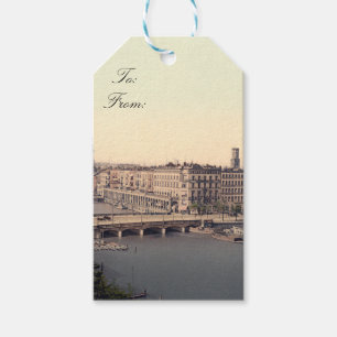 Hamburg Alsterarkaden Deutschland Alster Duitsland Cadeaulabel