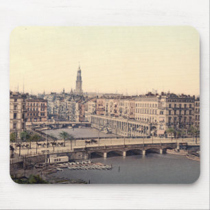 Hamburg Alsterarkaden Deutschland Alster Duitsland Muismat