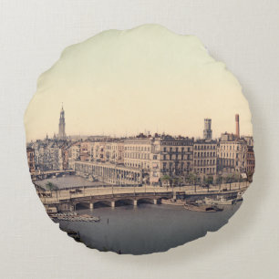 Hamburg Alsterarkaden Deutschland Alster Duitsland Rond Kussen