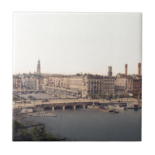 Hamburg Alsterarkaden Deutschland Alster Duitsland Tegeltje