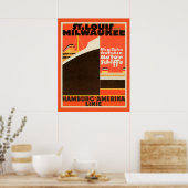 Hamburg-America Linie Poster (Keuken)