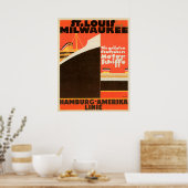 Hamburg-America Linie ~ Poster (Keuken)