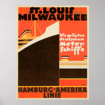 Hamburg-America Linie ~ Poster