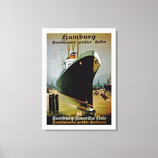 Hamburg-Amerika Canvas Afdruk (Voorkant)