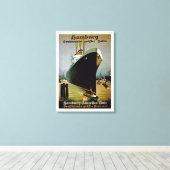 Hamburg-Amerika Canvas Afdruk (Insitu (Houten vloer))