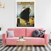 Hamburg-Amerika Canvas Afdruk (Insitu (Woonkamer))