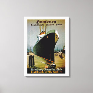 Hamburg-Amerika Canvas Afdruk