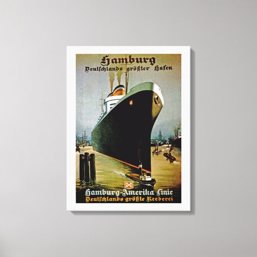 Hamburg-Amerika Canvas Afdruk (Voorkant)
