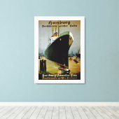 Hamburg-Amerika Canvas Afdruk (Insitu (Houten vloer))