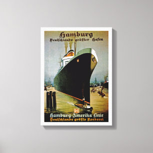 Hamburg-Amerika Lijn Canvas Afdruk