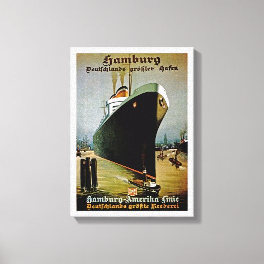 Hamburg-Amerika Lijn Canvas Afdruk (Voorkant)