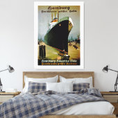 Hamburg-Amerika Lijn Canvas Afdruk (Insitu (Slaapkamer))