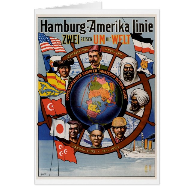 Hamburg Amerika Line Poster (Voorkant)