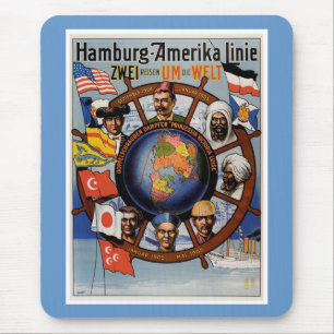 Hamburg Amerika Line Poster Muismat
