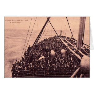 Hamburg Amerika Linie Auswanderer Emigrants 1910