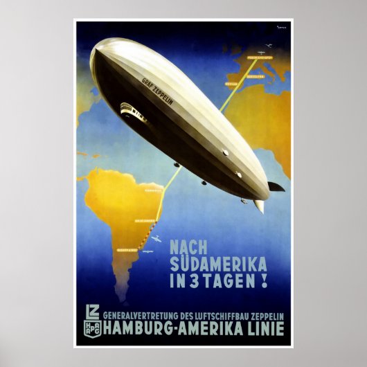 Hamburg Amerika Linie Hamburg America Line HAPAG Poster (Voorkant)