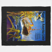 Hamburg Amerika naar Zuid-Amerika Fleece Deken (Voorkant (Horizontaal))