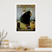 Hamburg-Amerika Poster (Keuken)