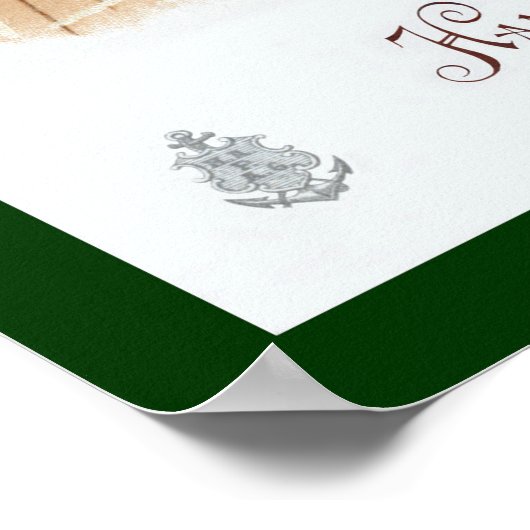 Hamburg-Amerika ~ SS Graf Waldersee ~Shuffleboard Poster (Hoek)