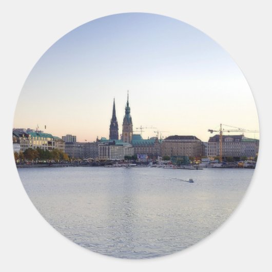 Hamburg Aufkleber Sticker Hafen (Voorkant)