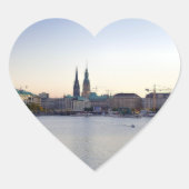 Hamburg Aufkleber Sticker Hafen Herz (Voorkant)