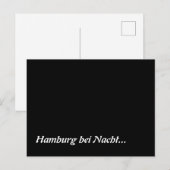 Hamburg bei Nacht Briefkaart (Voorkant / Achterkant)