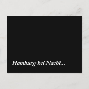 Hamburg bei Nacht Briefkaart