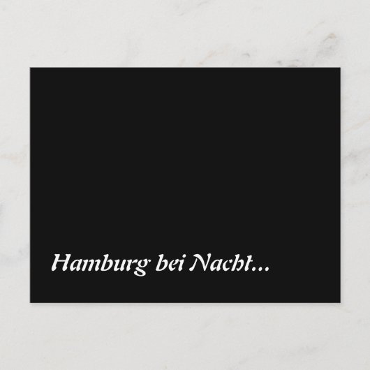 Hamburg bei Nacht Briefkaart (Voorkant)
