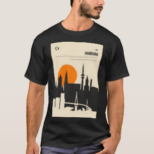 Hamburg  Boek Hoesje Reisposter T-shirt