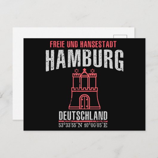 Hamburg Briefkaart (Voorkant / Achterkant)