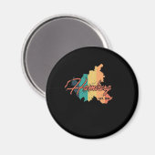 Hamburg Bundesland Deutschland Heimat Magneet (Voorkant / Achterkant)