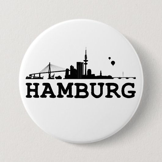 Hamburg Button / Anstecker / Pin (Voorkant)