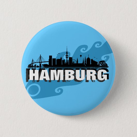 Hamburg Button / Anstecker / Pin (Voorkant)