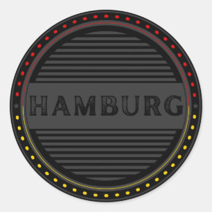 Hamburg City Pride Embleem – Duitse identiteit Ronde Sticker