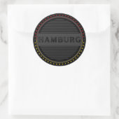 Hamburg City Pride Embleem – Duitse identiteit Ronde Sticker (Tas)