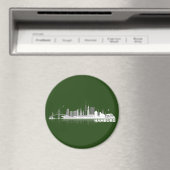 Hamburg City Skyline Magnet / kühlschrankmagnet (Insitu (Vaatwasser))