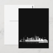 Hamburg City Skyline Postkarte Briefkaart (Voorkant / Achterkant)