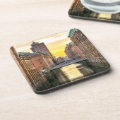 Hamburg CityScape Bier Onderzetter (Linkerzijde)