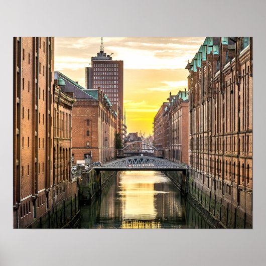 Hamburg CityScape Poster (Voorkant)