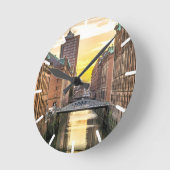 Hamburg CityScape Ronde Klok (Hoek)