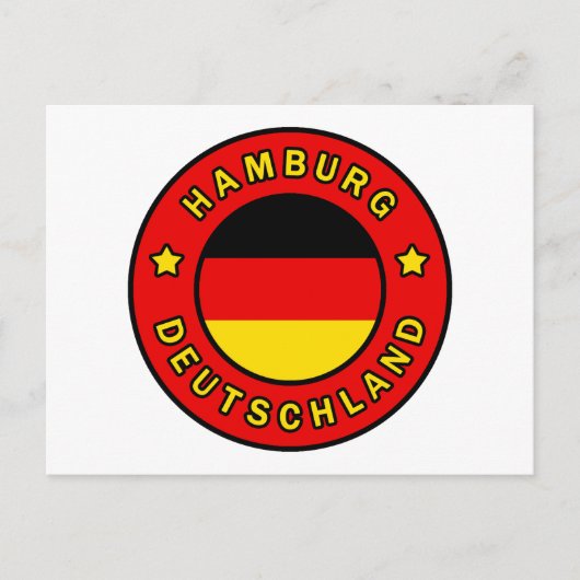 Hamburg Deutschland Briefkaart (Voorkant)