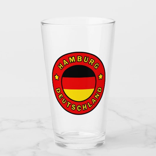 Hamburg Deutschland Glas (Voorkant)