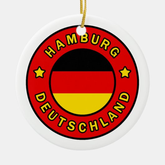 Hamburg Deutschland Keramisch Ornament (Voorkant)