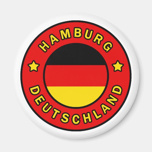 Hamburg Deutschland Magneet (Voorkant)