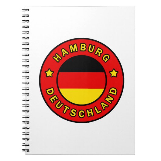 Hamburg Deutschland Notitieboek (Voorkant)