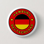 Hamburg Deutschland Ronde Button 5,7 Cm (Voorkant)