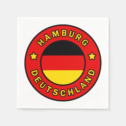 Hamburg Deutschland Servet (Voorkant)