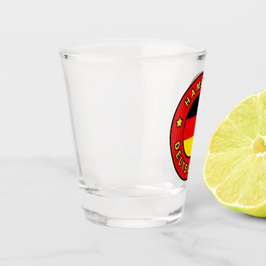 Hamburg Deutschland Shot Glas (Links)