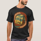 Hamburg Duitse havenstad T-shirt (Voorkant)